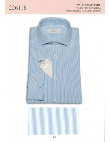 226118-1726-61 Camisa Vestir Custom...