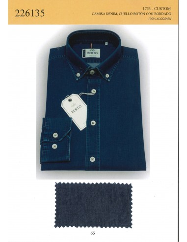 226135-1753-65 Camisa Custom Denim...