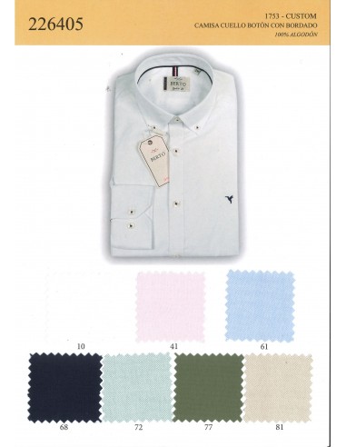 226405-1753-72 Camisa Custom Oxford...